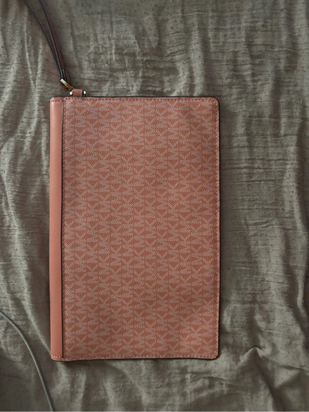 Michael Kors Coral Pink Signature Envelope Shoulder Bag